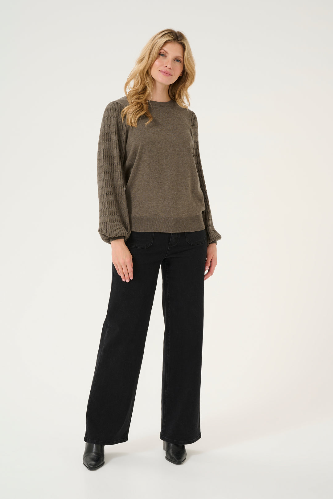 KAFFE KAnanna Pullover Brown Melange