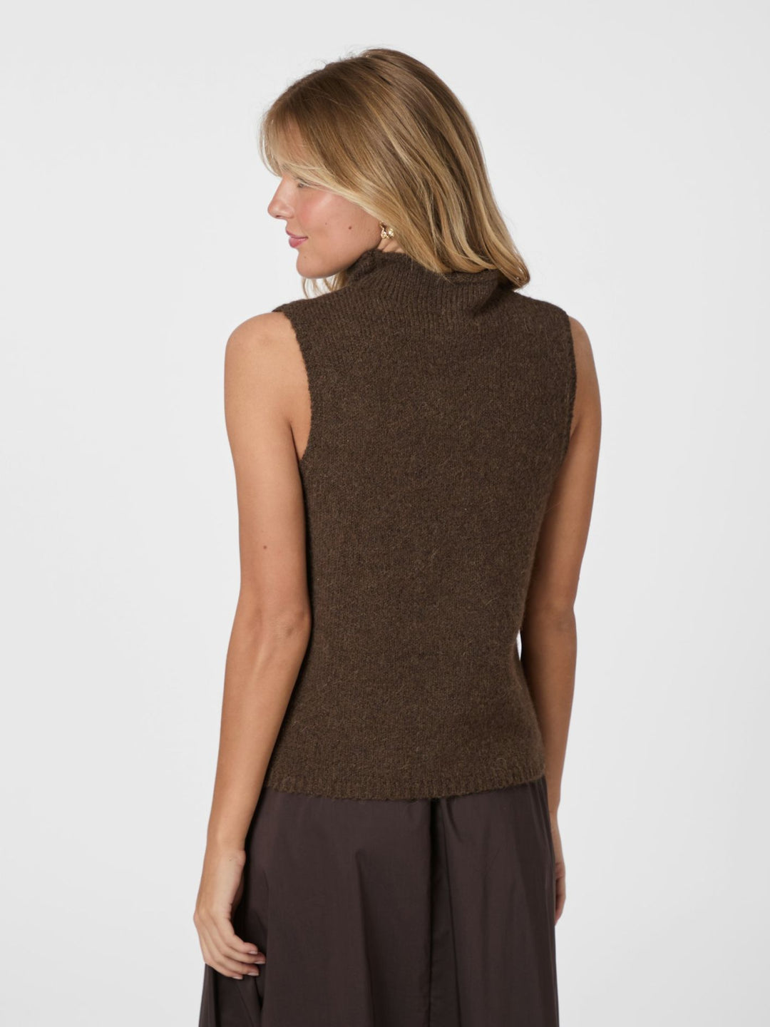 NEO NOIR Odelia Knit Top Brown Melange
