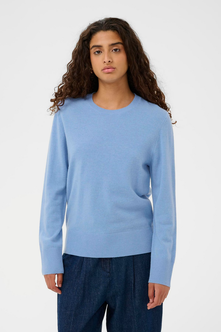 SOAKED IN LUXURY SLMolina Roundneck Pullover Hydrangea