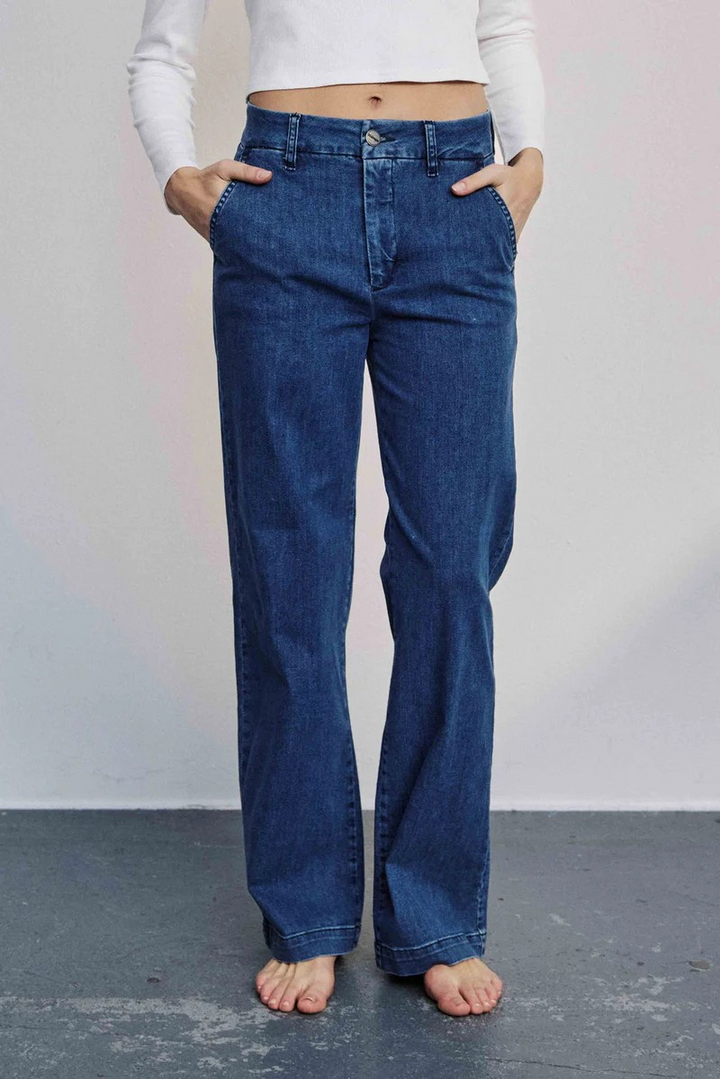 NÜMPH NUAmber Long Medium Blue Denim