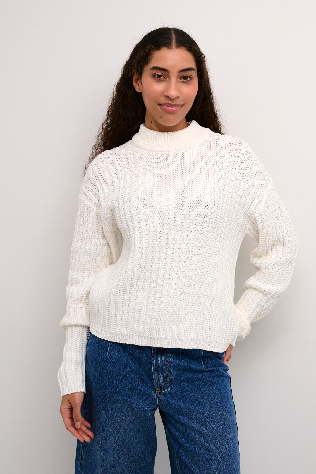 KAFFE KAbess Pullover Chalk