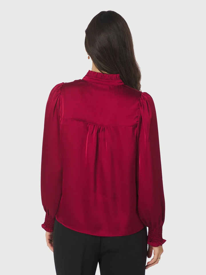 NEO NOIR Zamola Blouse Dark Red