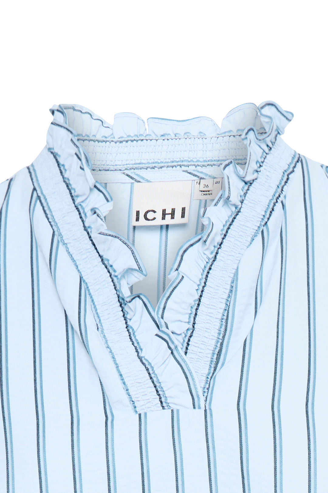 ICHI IXlaina LS2 Cashmere Blue Stripe