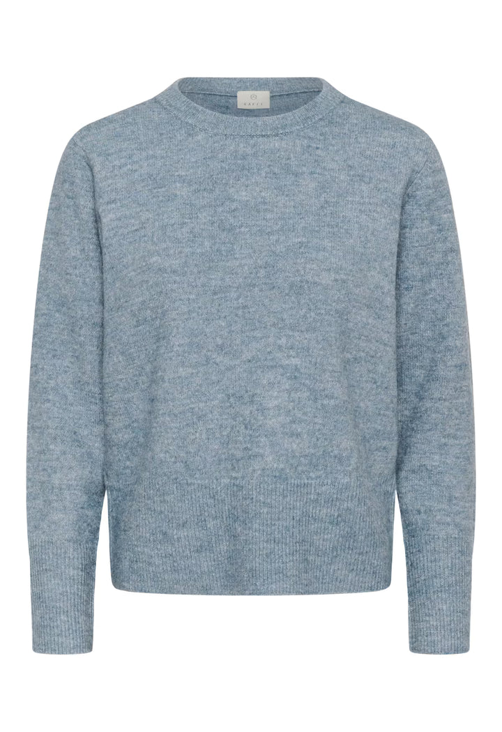 KAFFE KAniel Crew Neck Pullover Windward Blue Melange