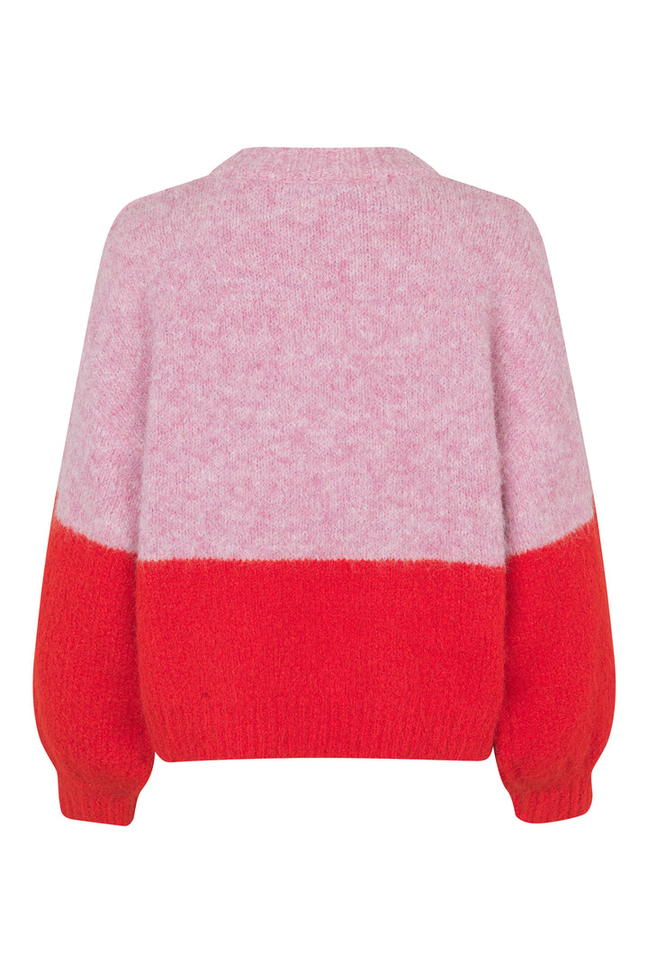 A-VIEW Patrisia New Block Knit Rose/Red