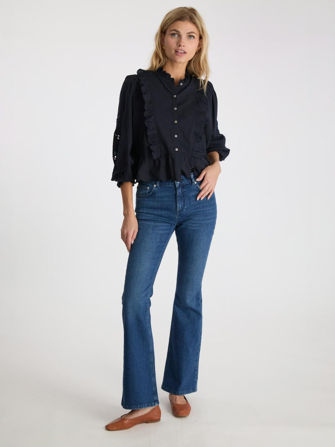 NEO NOIR Georgina Denim Pants Blue