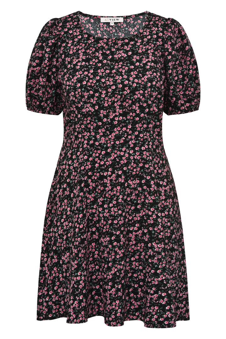 A-VIEW Gino Dress Black/Pink