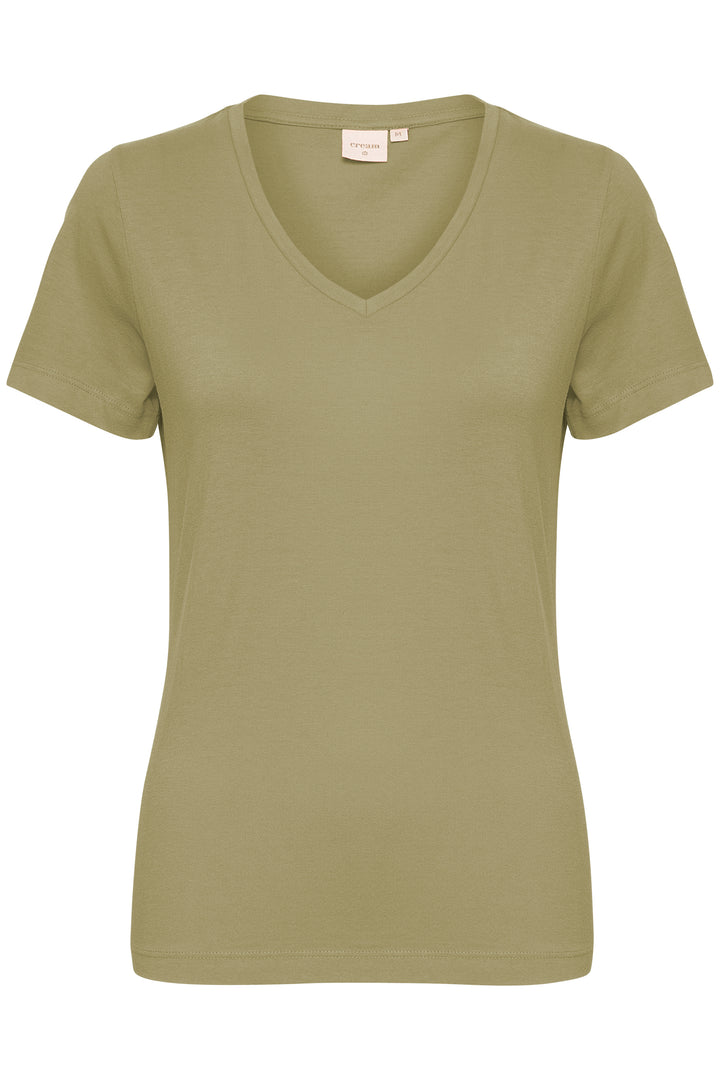 CREAM Naia Tshirt Oil Green