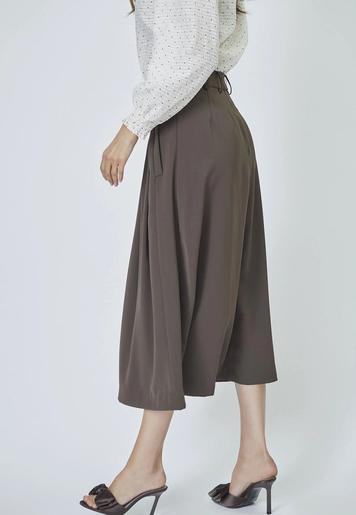 CO´COUTURE AnyaCC Pleat Skirt Mocca