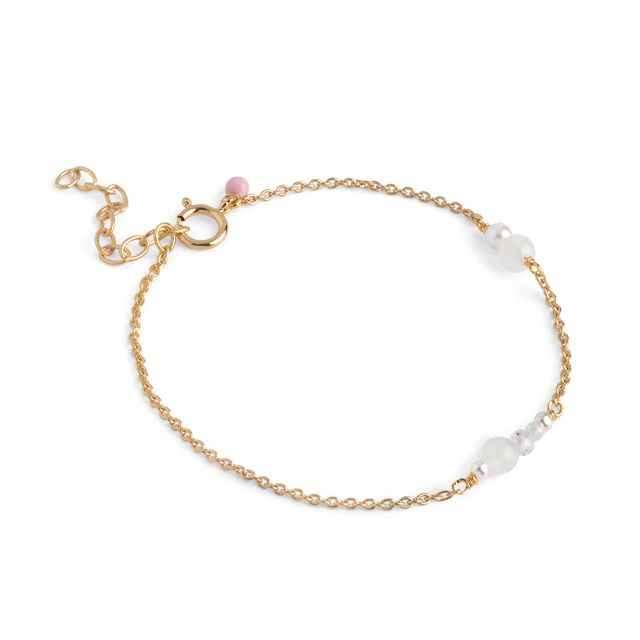 ENAMEL COPENHAGEN Sofia Bracelet White And Pearls