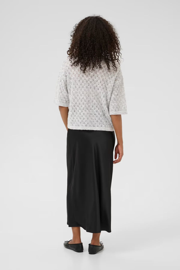 KAFFE KAlourine V-Neck Pullover Light Grey Melange