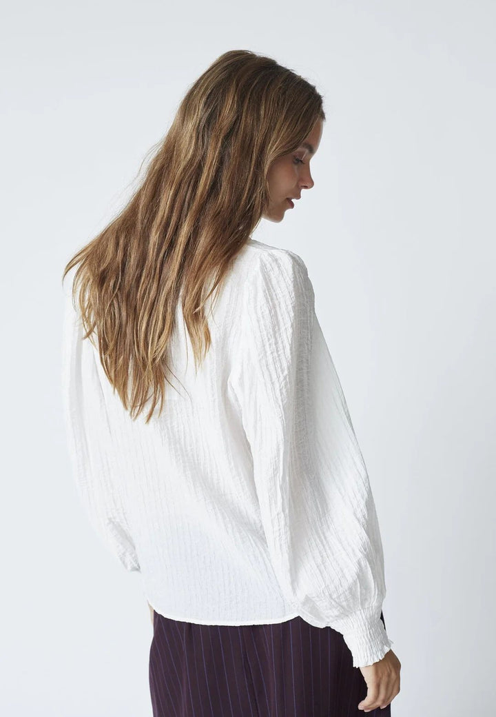 CO´COUTURE ShinaCC V-Blouse Off White