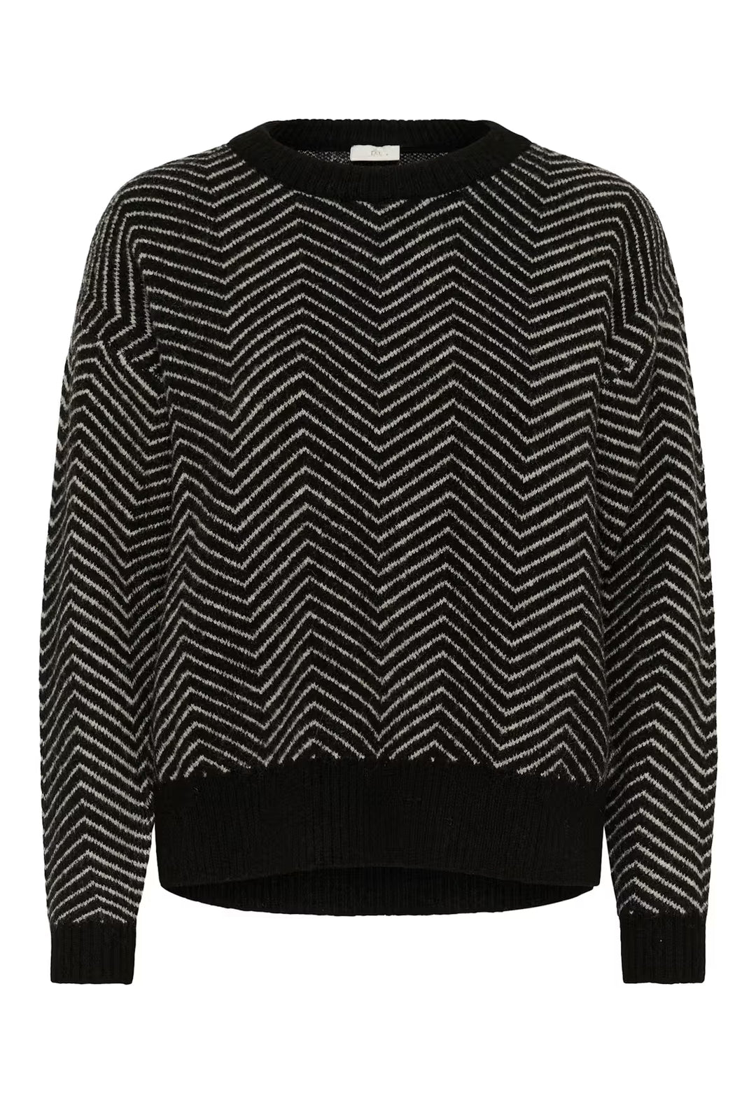KAFFE KAbitzy Pullover Black/Feather Grey