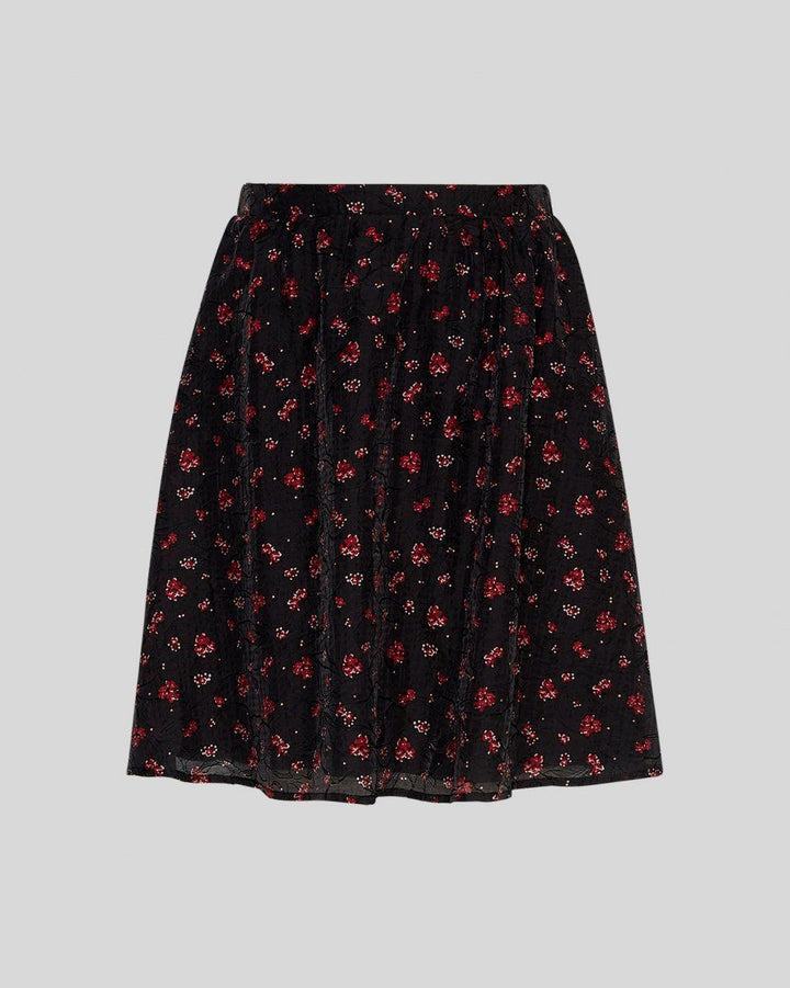 MSCH COPENHAGEN MSCHNancy Skirt AOP Syrah Flower