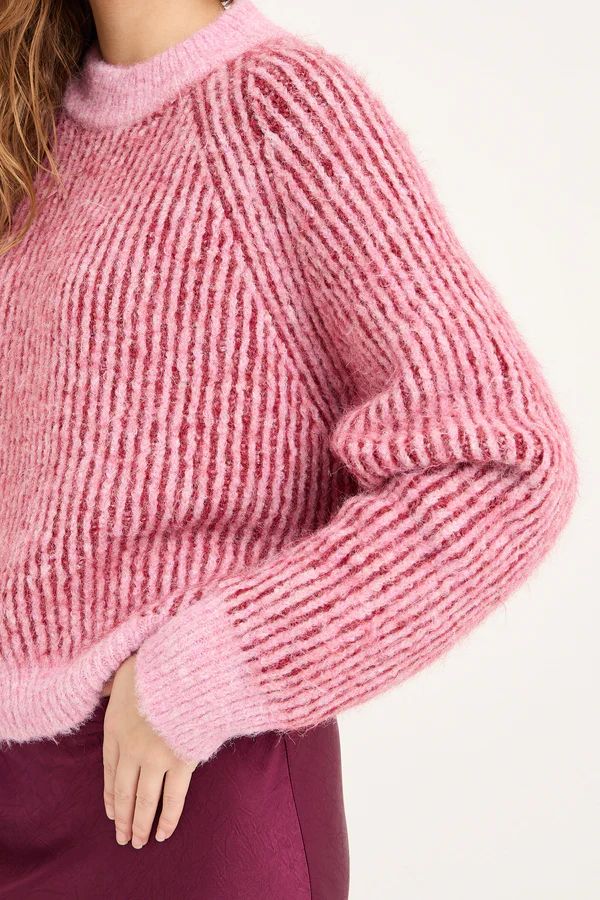 A-VIEW Senna Knit Pullover Rose/Red