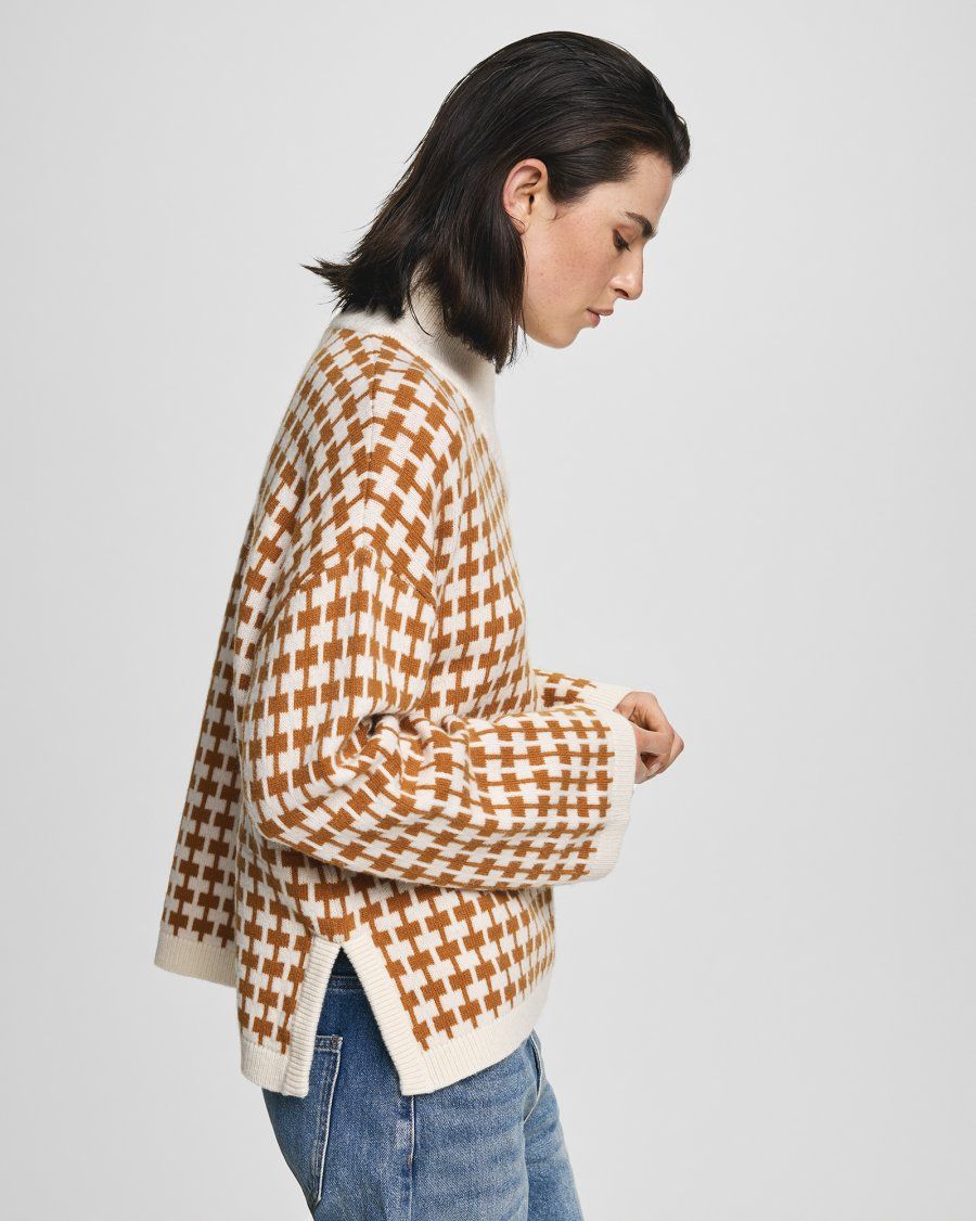 MSCH COPENHAGEN MSCHAmaria Zip Pullover Egret/C Spice