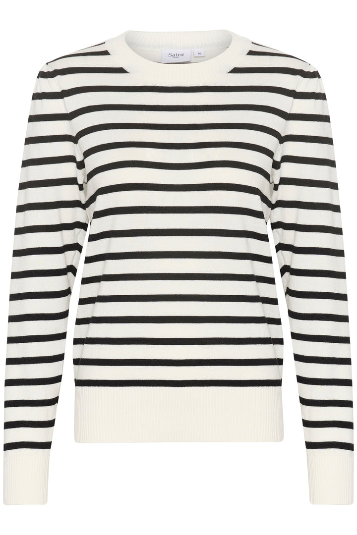 SAINT TROPEZ MilaSZ Striped Pullover Ice