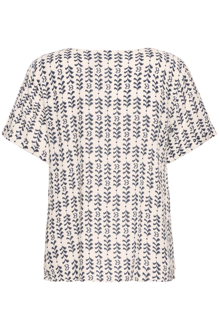 ICHI IHvera SS25 Birch Ikat Stripe