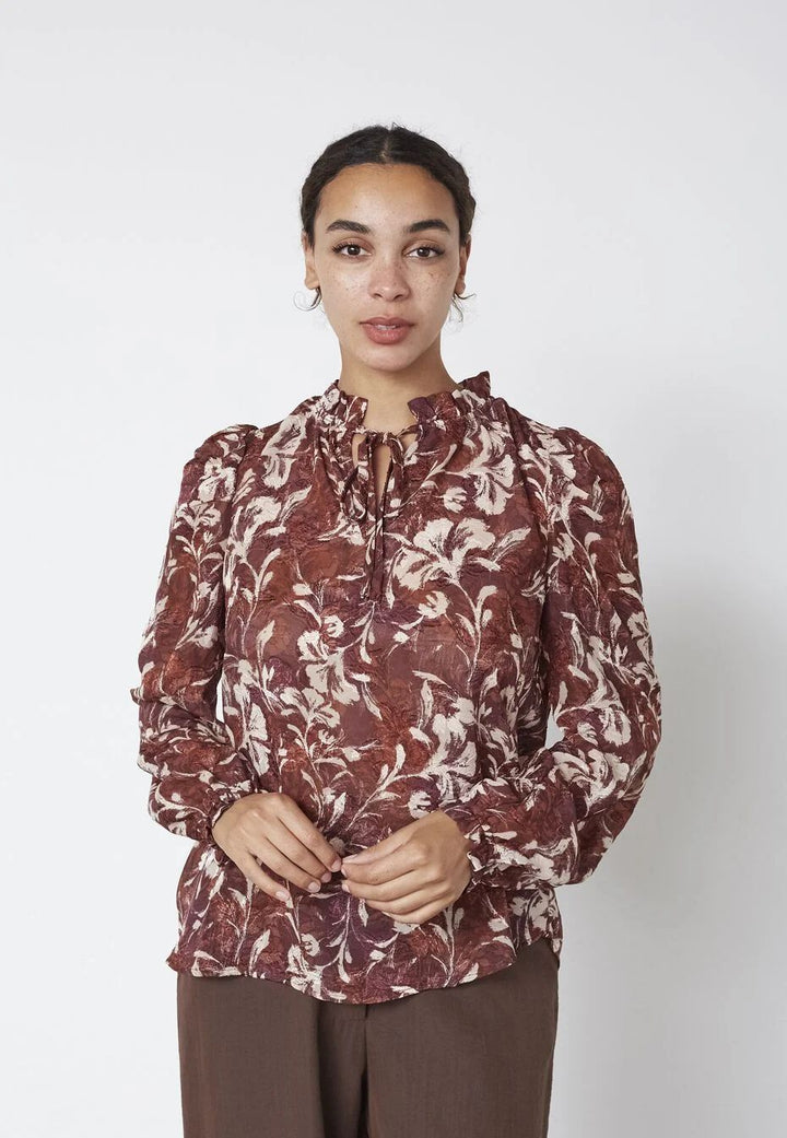 SISTERS POINT Elza-LS3 Bordeaux Flower