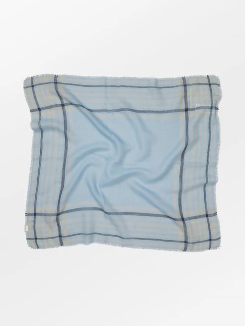 BECKSÖNDERGAARD Grafa Wica Scarf Clear Blue Sky