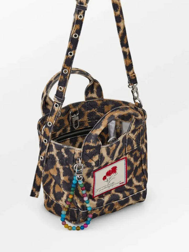 BECKSÖNDERGAARD Leopa Canvas Gabby Bag Black