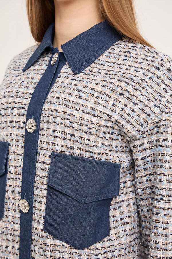 A-VIEW Coco Jacket White/Blue