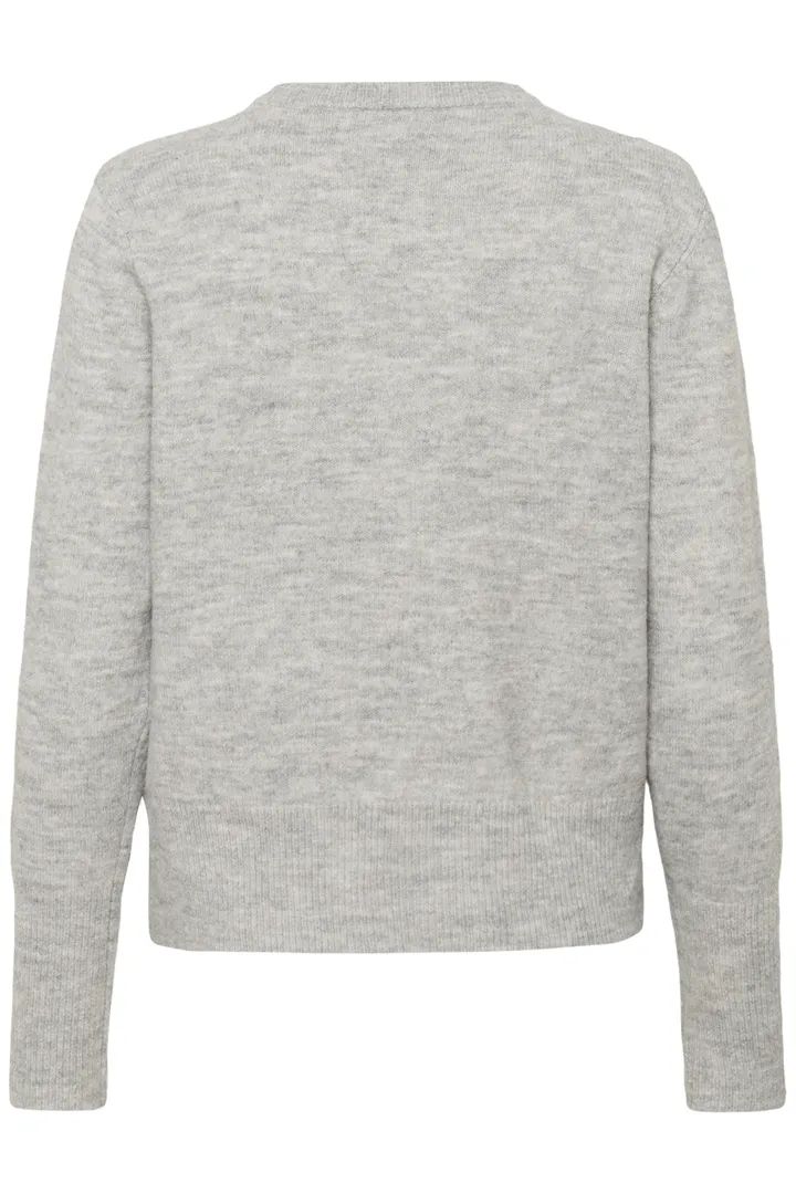KAFFE KAniel Crew Neck Pullover Light Grey Melange