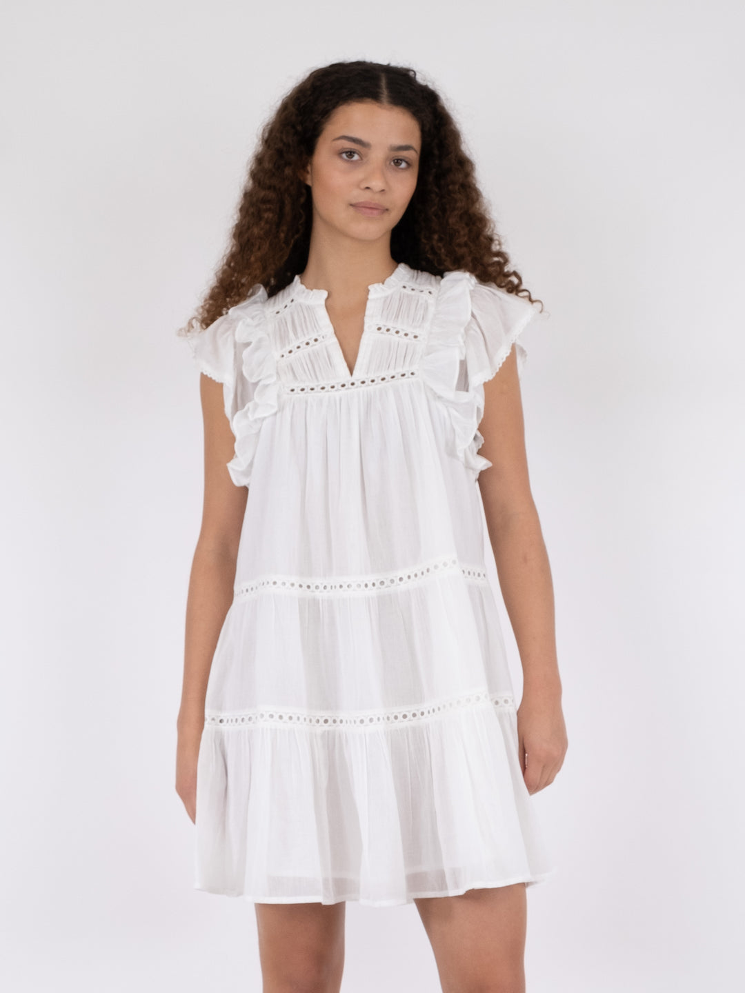 NEO NOIR Jamma S Voile Dress White