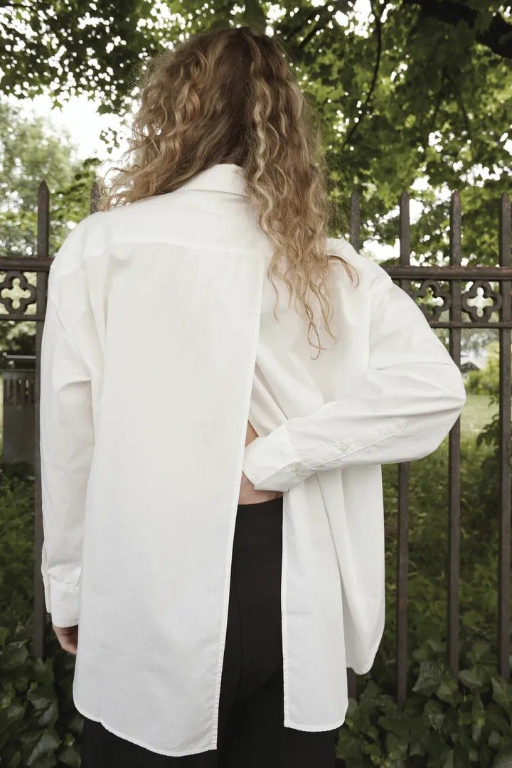 SOAKED IN LUXURY SLJoa Jani Poplin Shirt LS Broken White