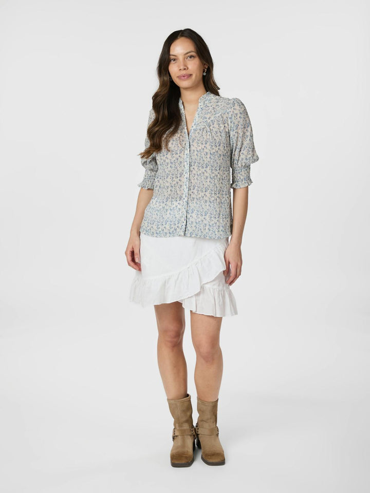NEO NOIR Diana Misty Floral Blouse Blue