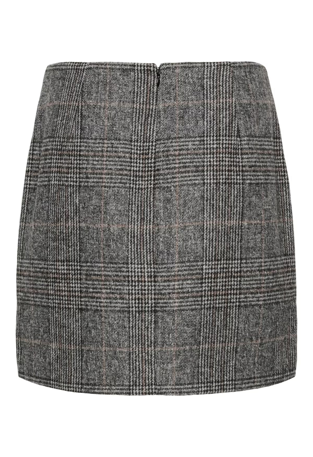 KAFFE KAvivian Pencil Skirt Grey Prince Of Wales Check