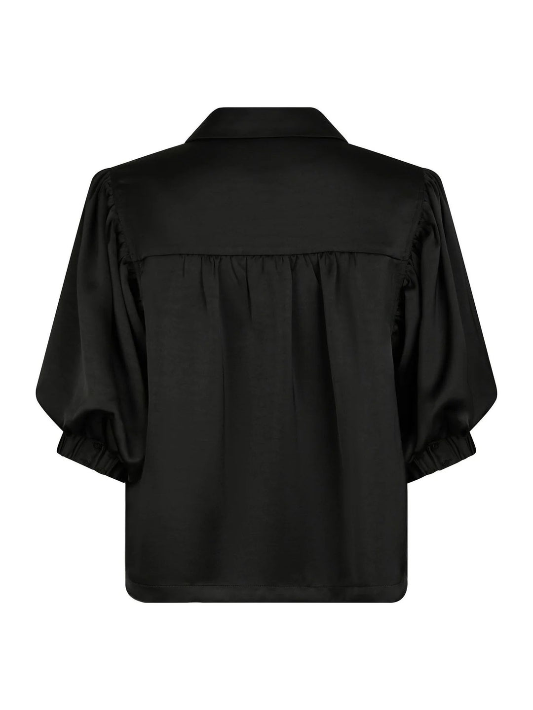 NEO NOIR Etta Heavy Sateen Shirt Black