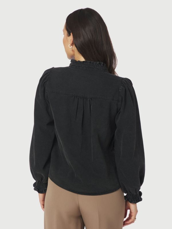 NEO NOIR Emmeline Denim Blouse Black