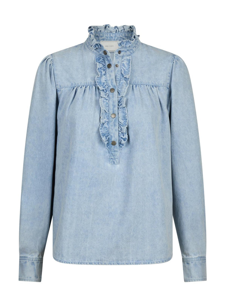 NEO NOIR Justine Denim Shirt Light Blue