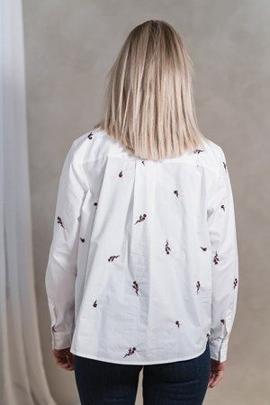 RAUS Maja shirt Emb White