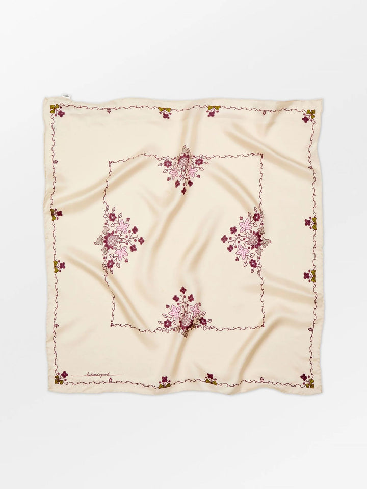 BECKSÖNDERGAARD Brodaria Sia Scarf Birch White