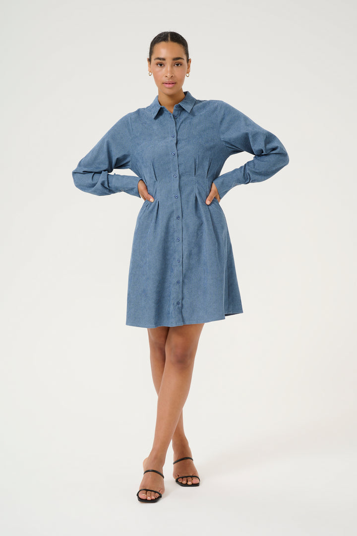 KAFFE KAhermine Shirt Dress Celestrial Blue C.