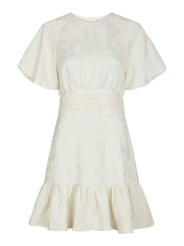 NEO NOIR Sulli Jacquard Dress Creme