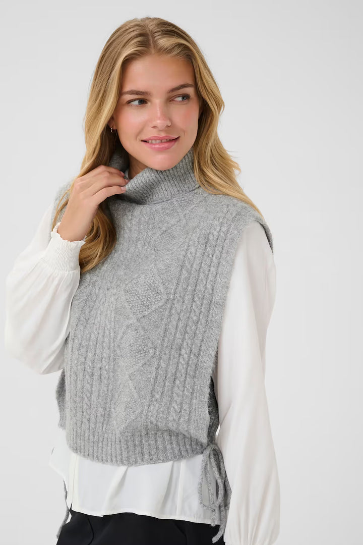 CREAM CRFrina Knit Slipover Grey Melange