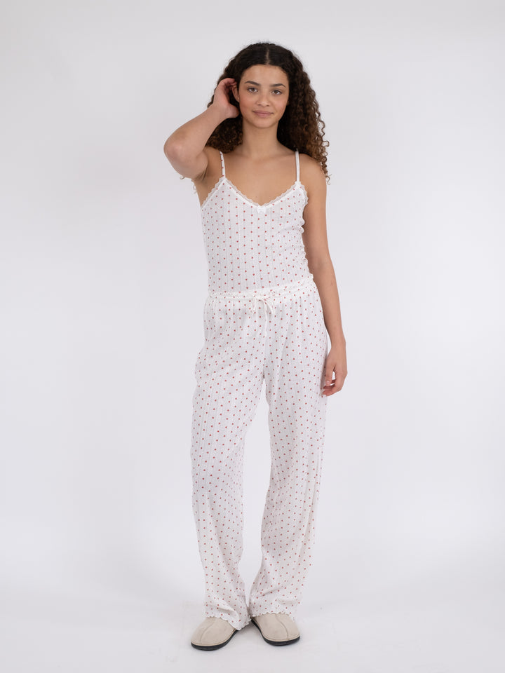 NEO NOIR Serafina Pointelle Heart Pants