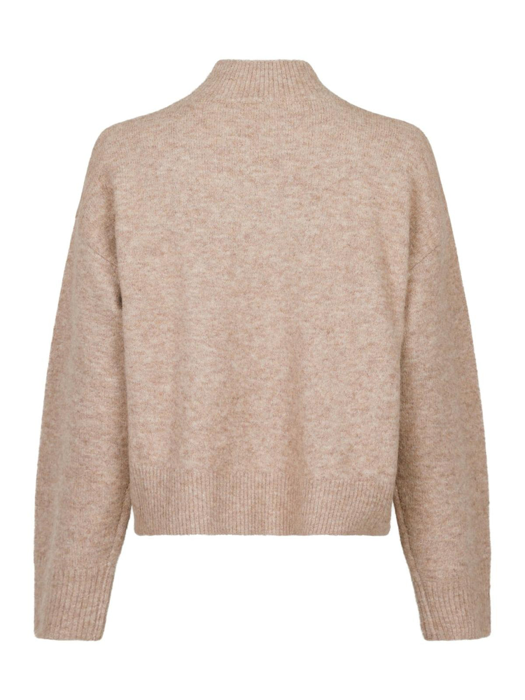 NEO NOIR Paulina Knit Blouse Sand Melange