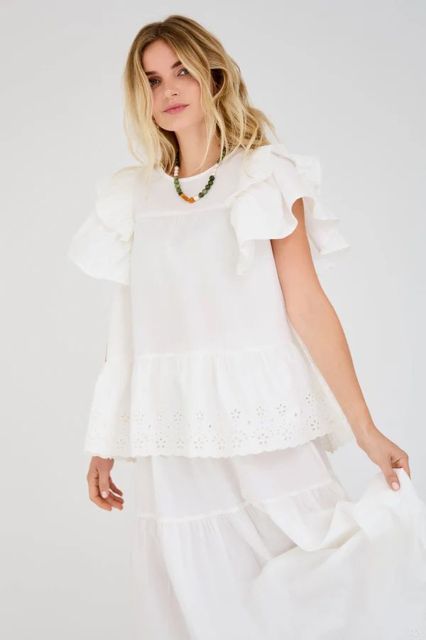 A-VIEW Abby Top White