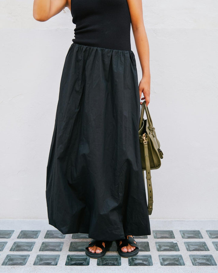 NEO NOIR Ober Long Balloon Skirt Black