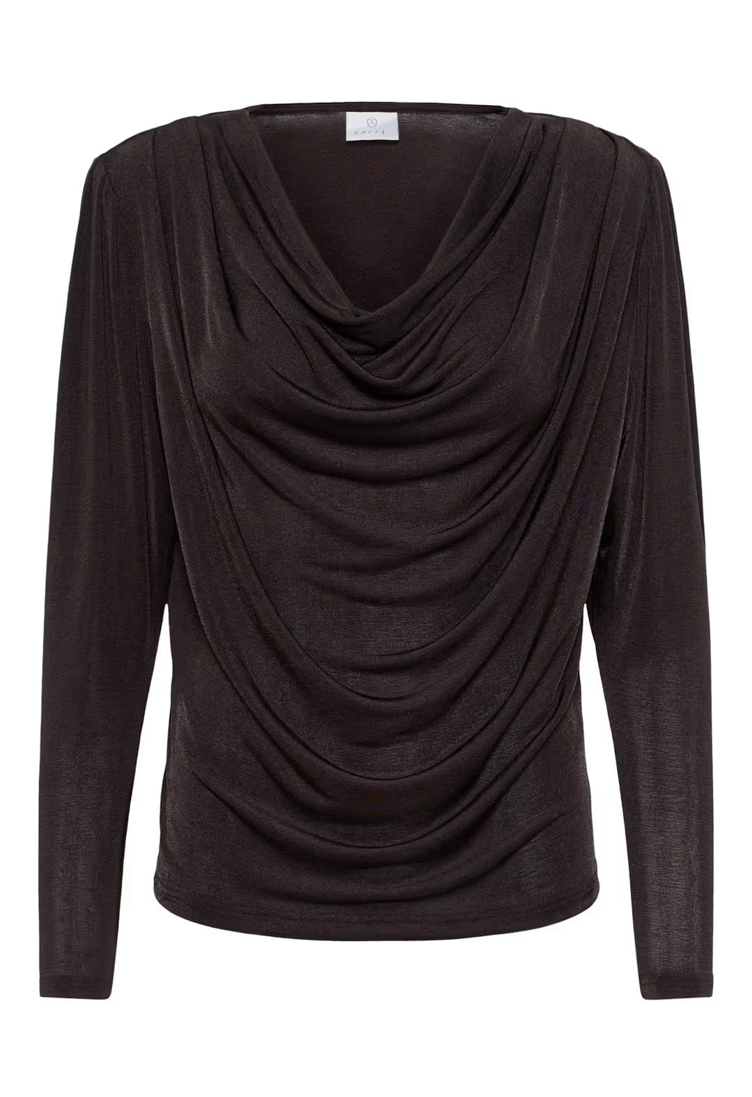 KAFFE KAgina Jersey Blouse Black Coffee