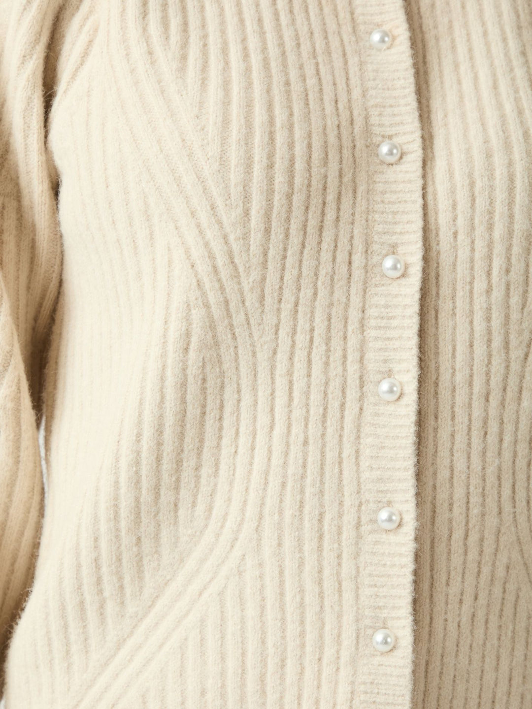 NEO NOIR Puli Knit Cardigan Ivory