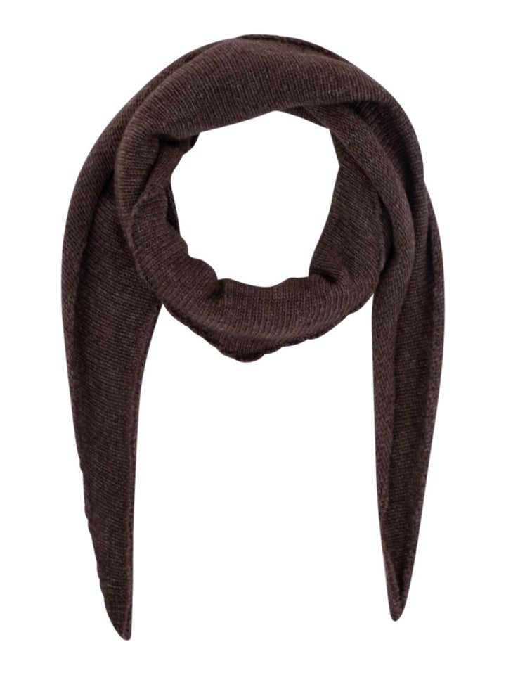 NEO NOIR Misty Knit Scarf Dark Brown