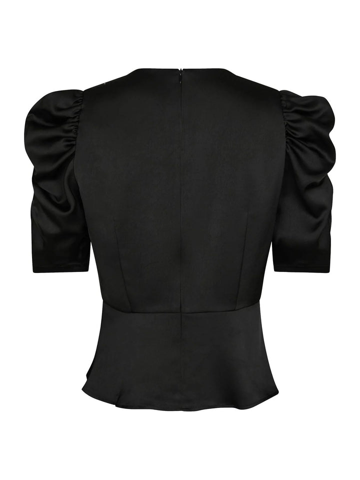 NEO NOIR Benua Heavy Sateen Blouse Black