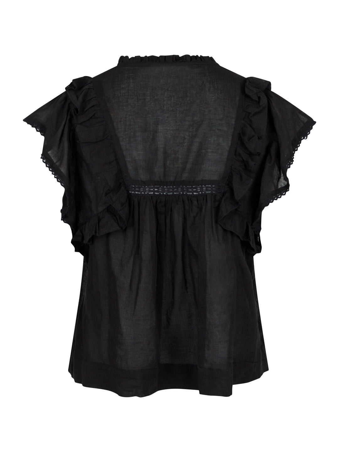 NEO NOIR Jayla S Voile Top Black