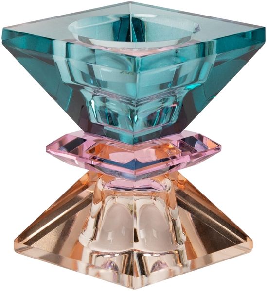 C’EST BON Crystal Holder Petrol/Pink/Peach