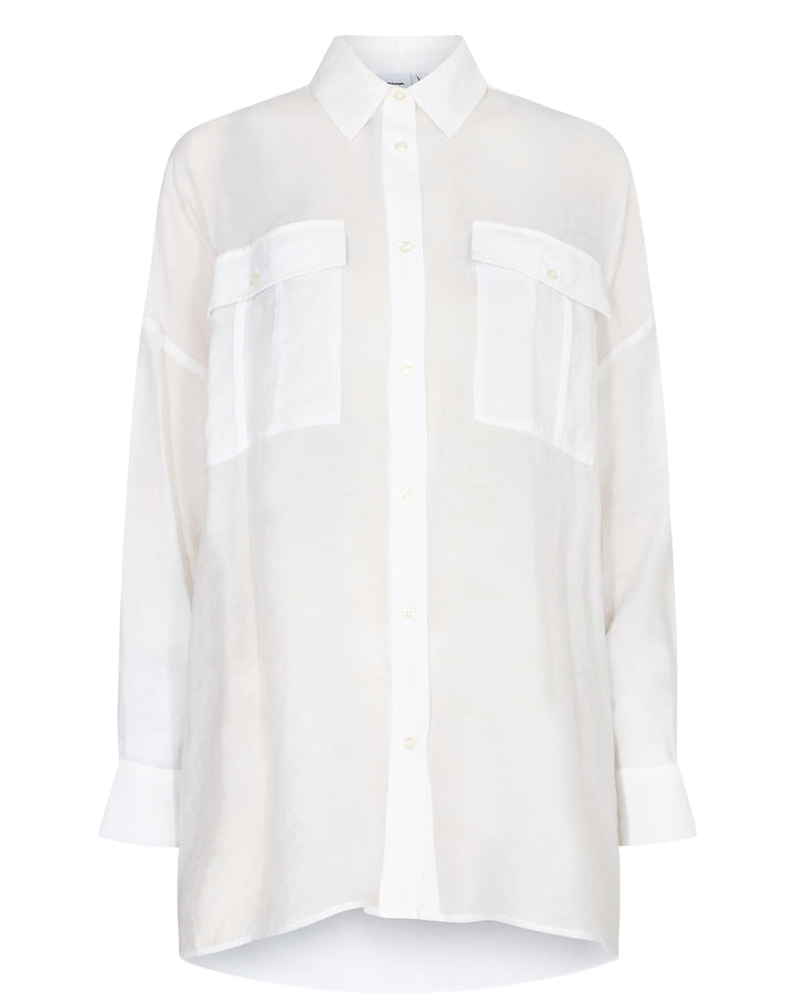 Nümph Nuelinam Ls Shirt Bright White